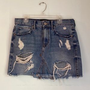 Express jean skirt